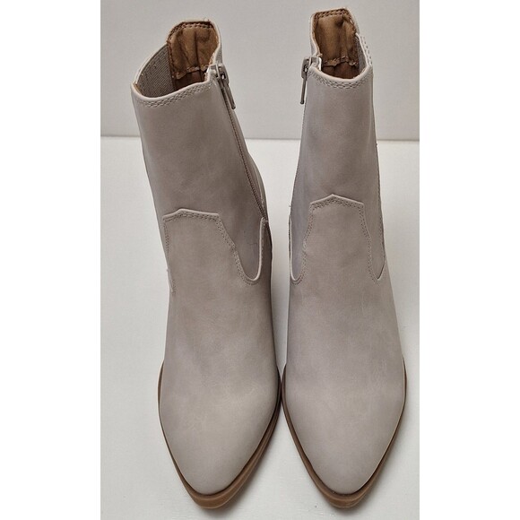 Lauren Conrad Verdana Heeled Zip Ankle Boots - Ivory - Women's Size 6 - NEW! - Picture 3 of 9